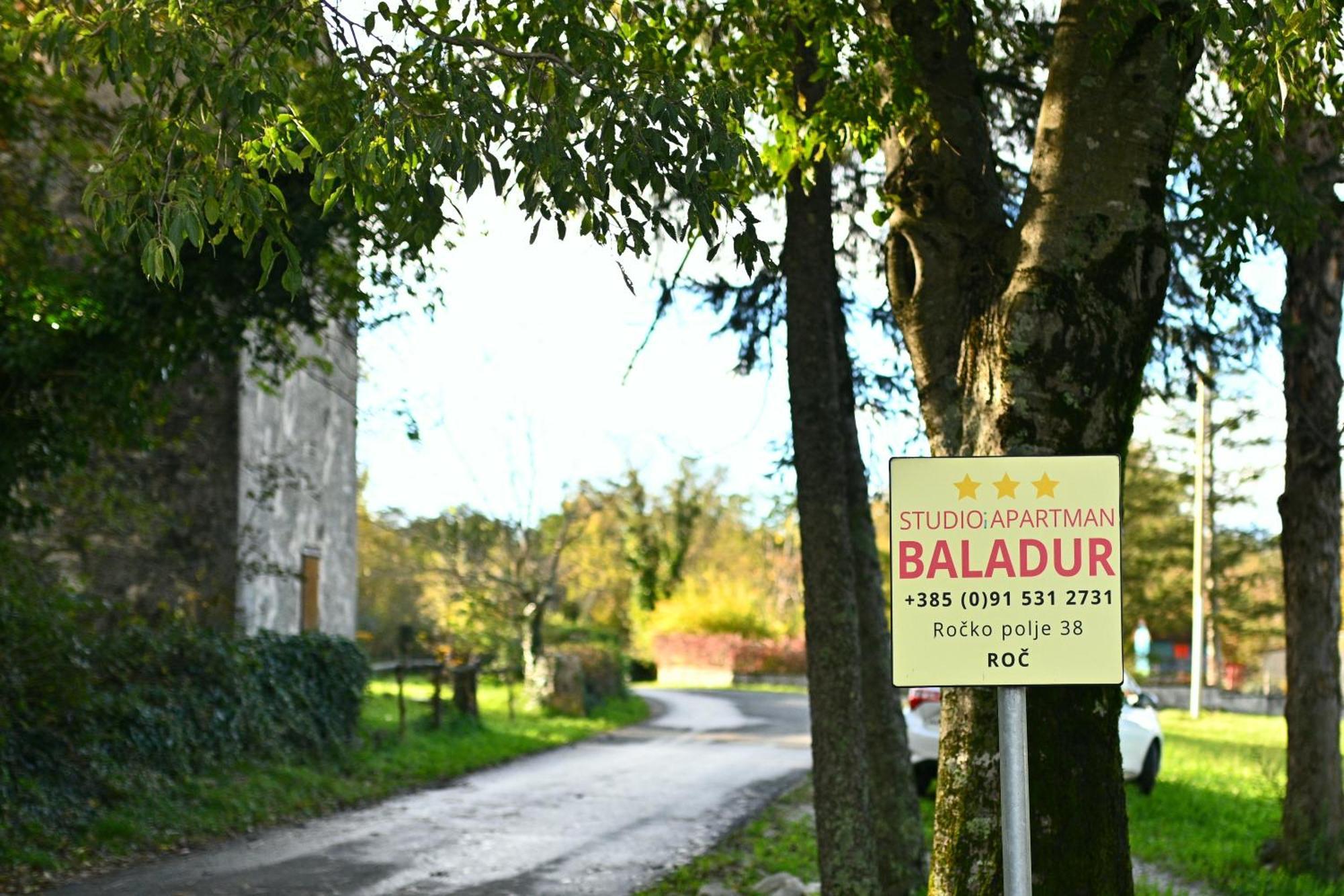 Apartman Studio Baladur Roč エクステリア 写真